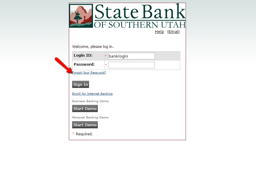 State Bank of Southern Utah Online Banking Login CC Bank