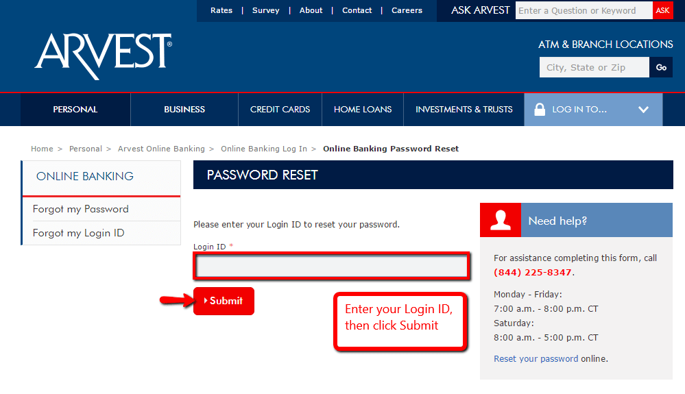 Arvest Bank Online Banking Login CC Bank