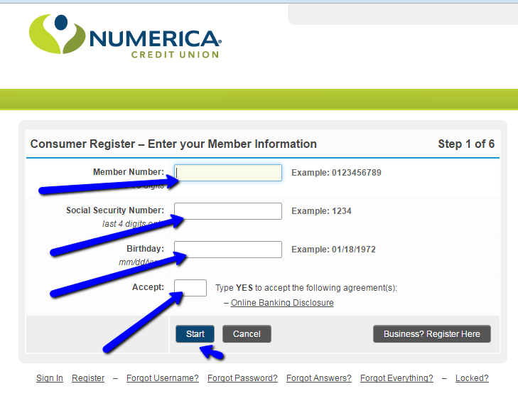 Numerica Credit Union Online Banking Login CC Bank