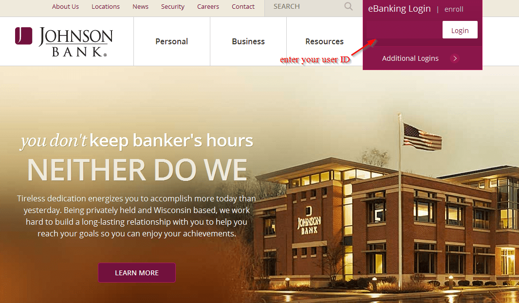 Johnson Bank Online Banking Login CC Bank