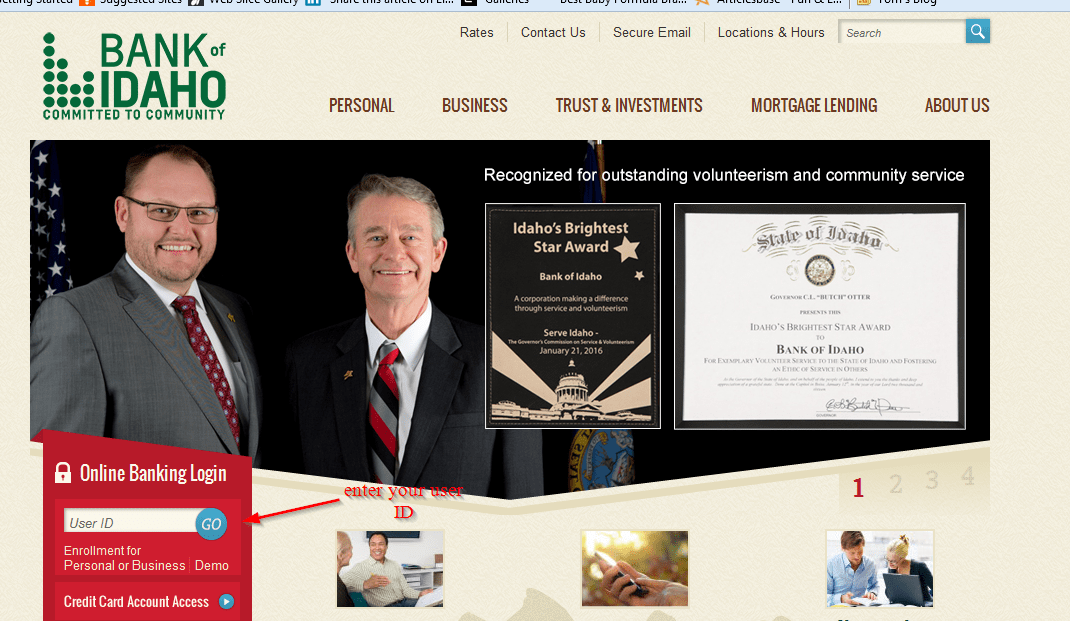 Bank of Idaho Online Banking Login CC Bank