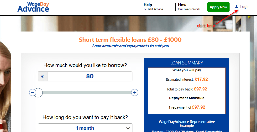 Wage Day Advance [Payday / Personal] Loan Online Login CC Bank
