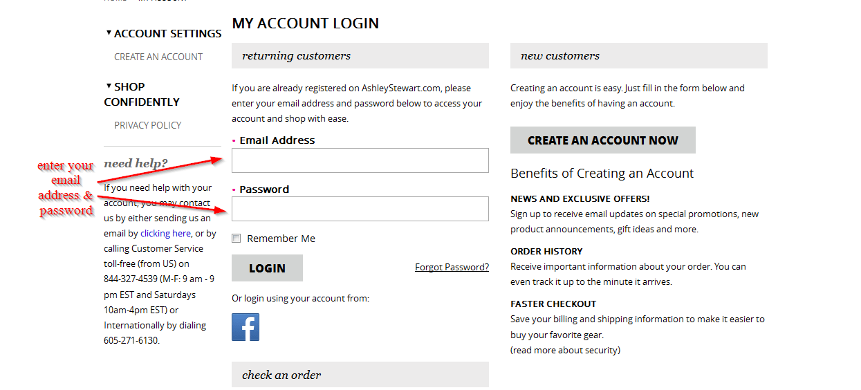Ashley Stewart Credit Card Online Login CC Bank