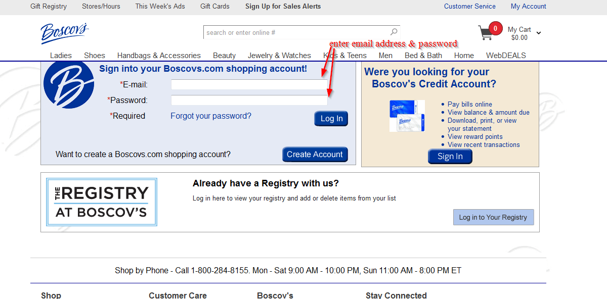 Boscov's Credit Card Online Login CC Bank