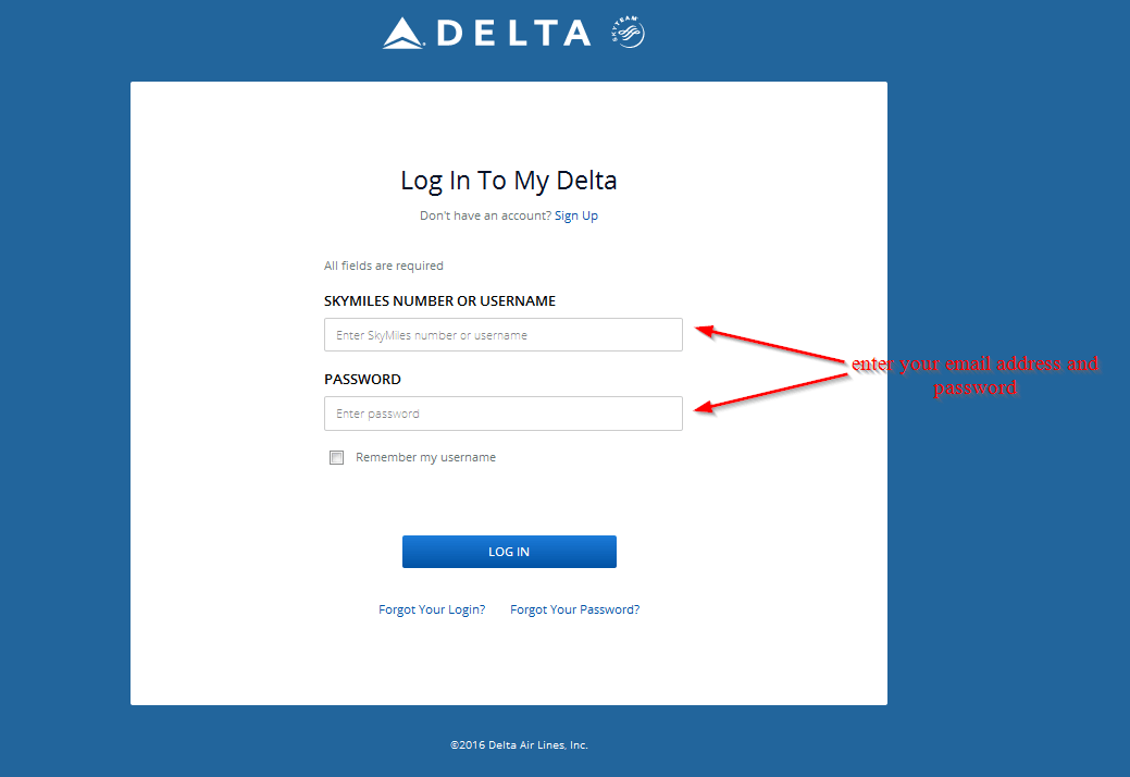 Delta Skymiles Credit Card Login Online Banking