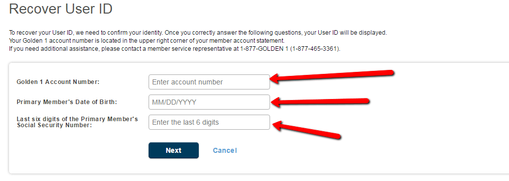 Golden 1 Credit Union Online Banking Login CC Bank