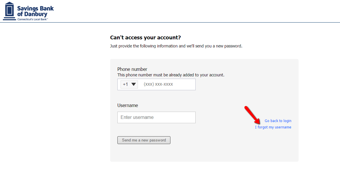 Savings Bank of Danbury Online Banking Login CC Bank