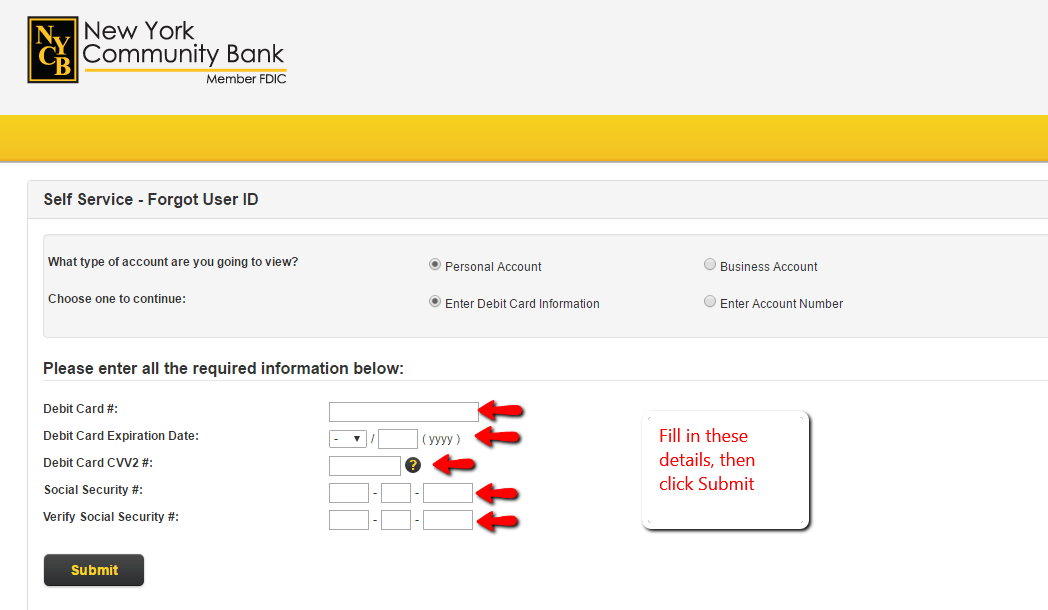 New York Community Bank Online Banking Login CC Bank