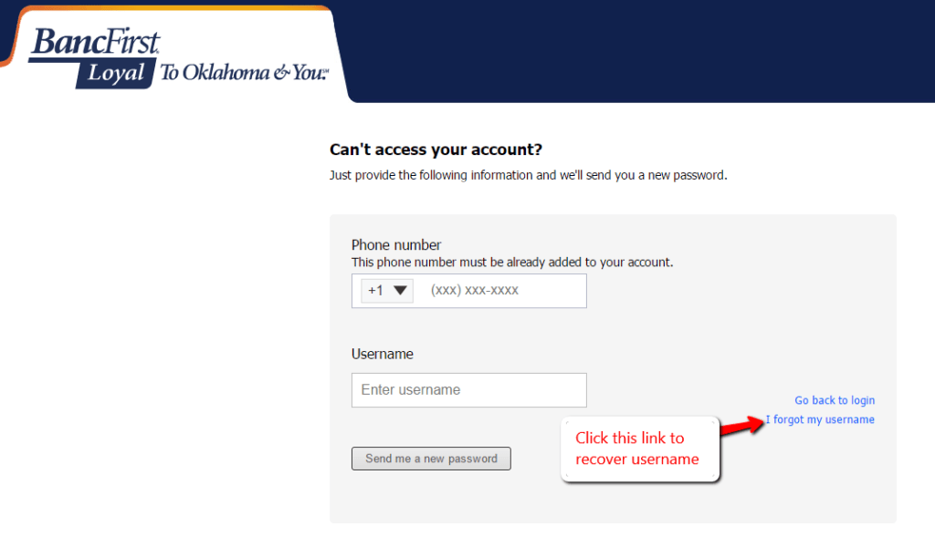 Connect to BancFirst CC Bank Online Banking
