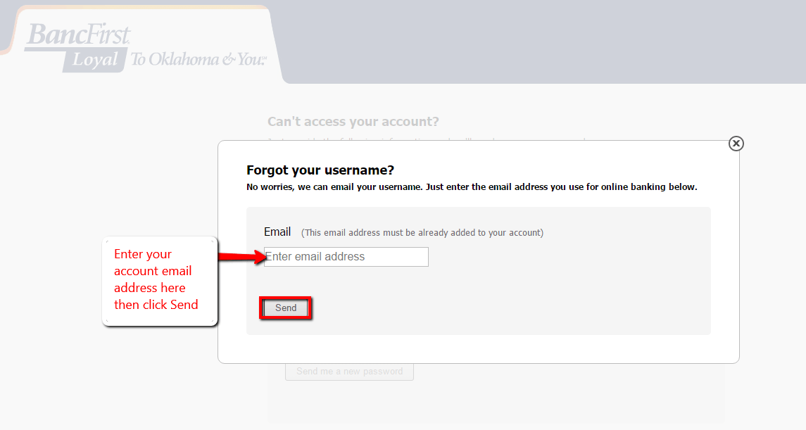 BancFirst Online Banking Login CC Bank