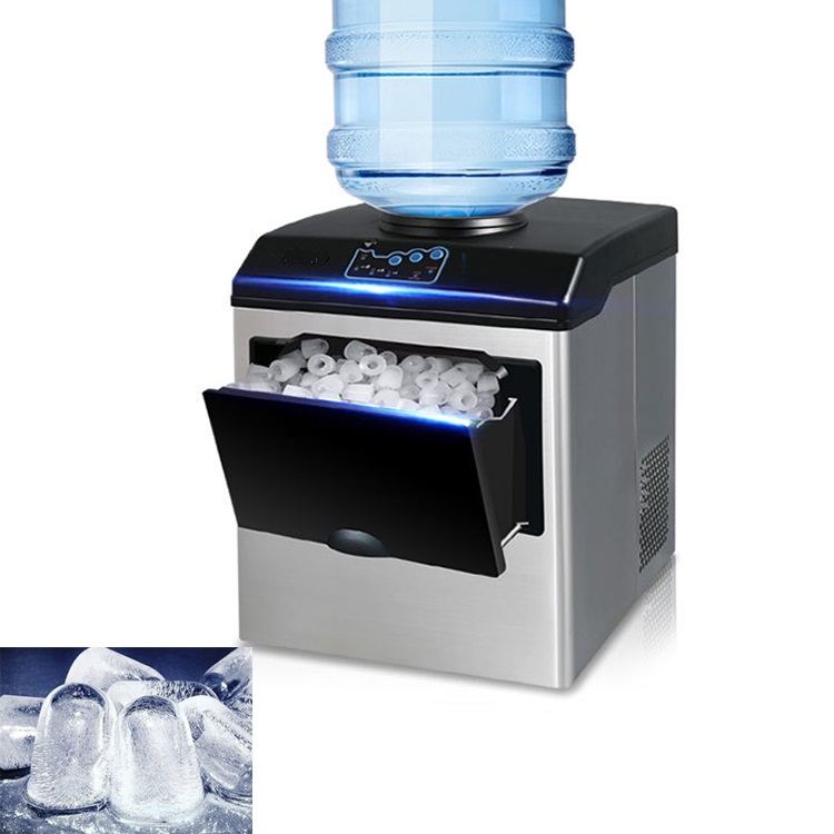 Countertop Ice Crystal Clear Bottled Water