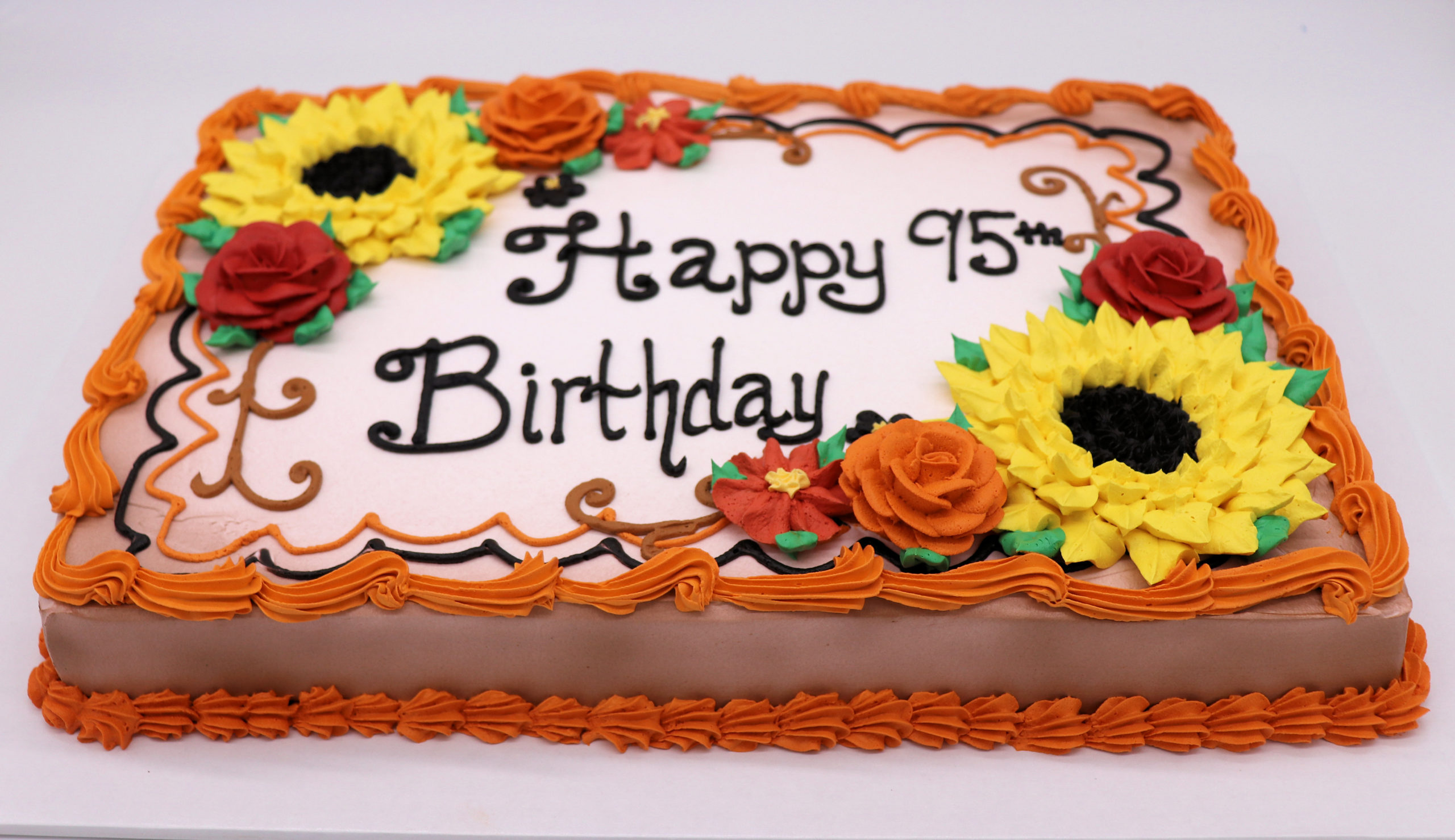 Fall Flower Garden Sheet Cake C&C Candies