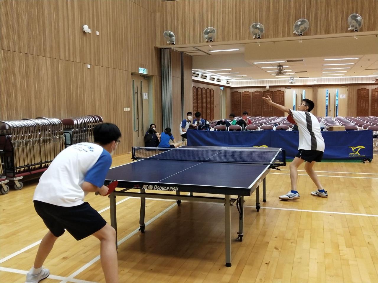 Friendly Table Tennis Match with TWGHs Wong Fut Nam College C.C.C