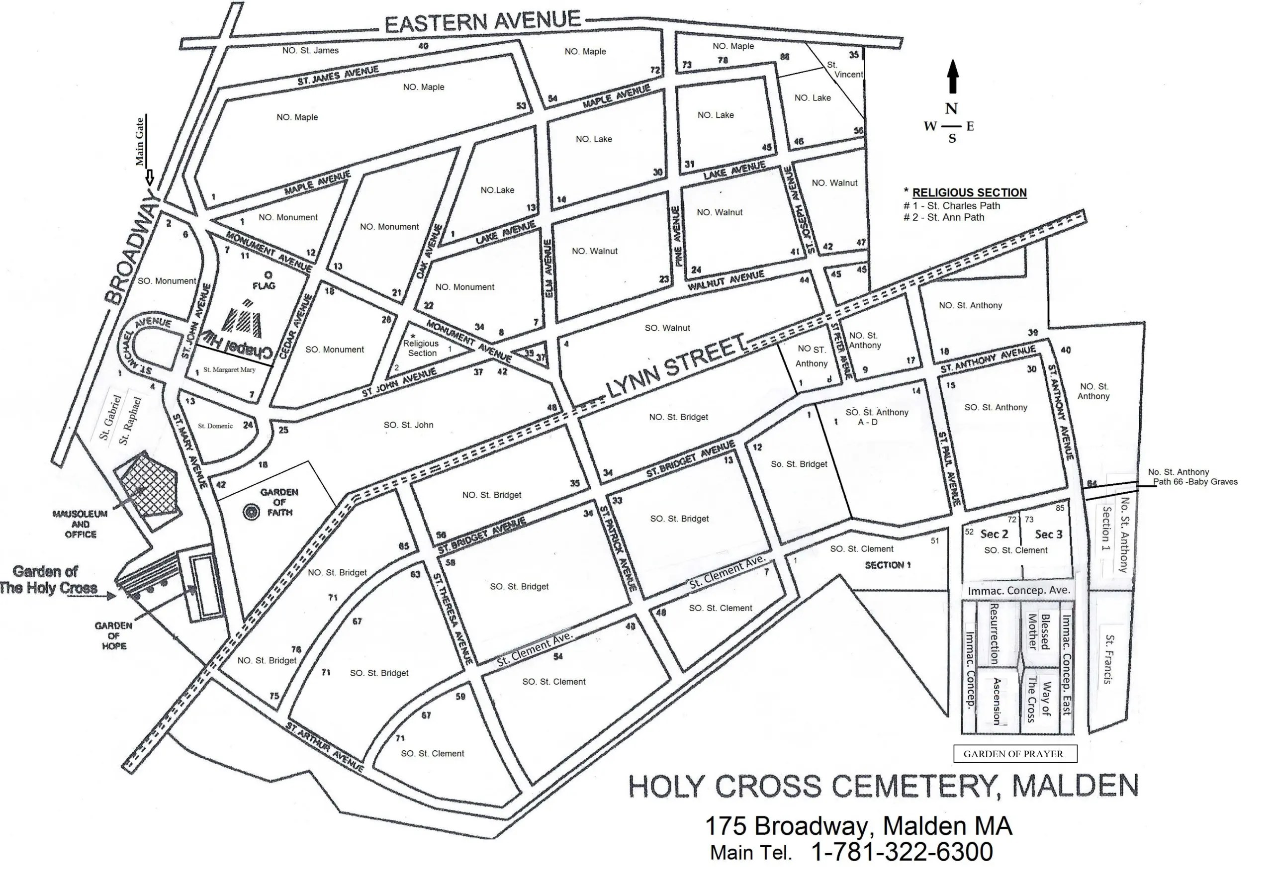 Holy Cross Cemetery & Mausoleum Malden Catholic Cemeteries Association