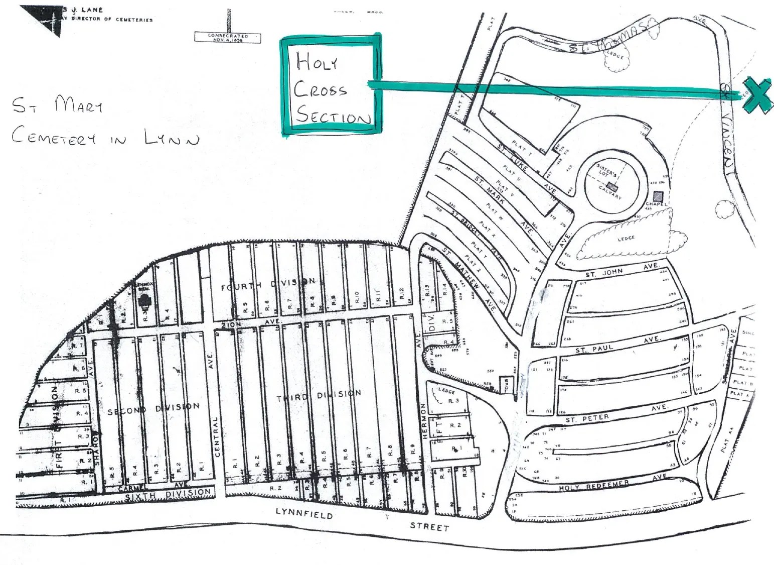 St. Mary Cemetery Lynn Catholic Cemeteries Association