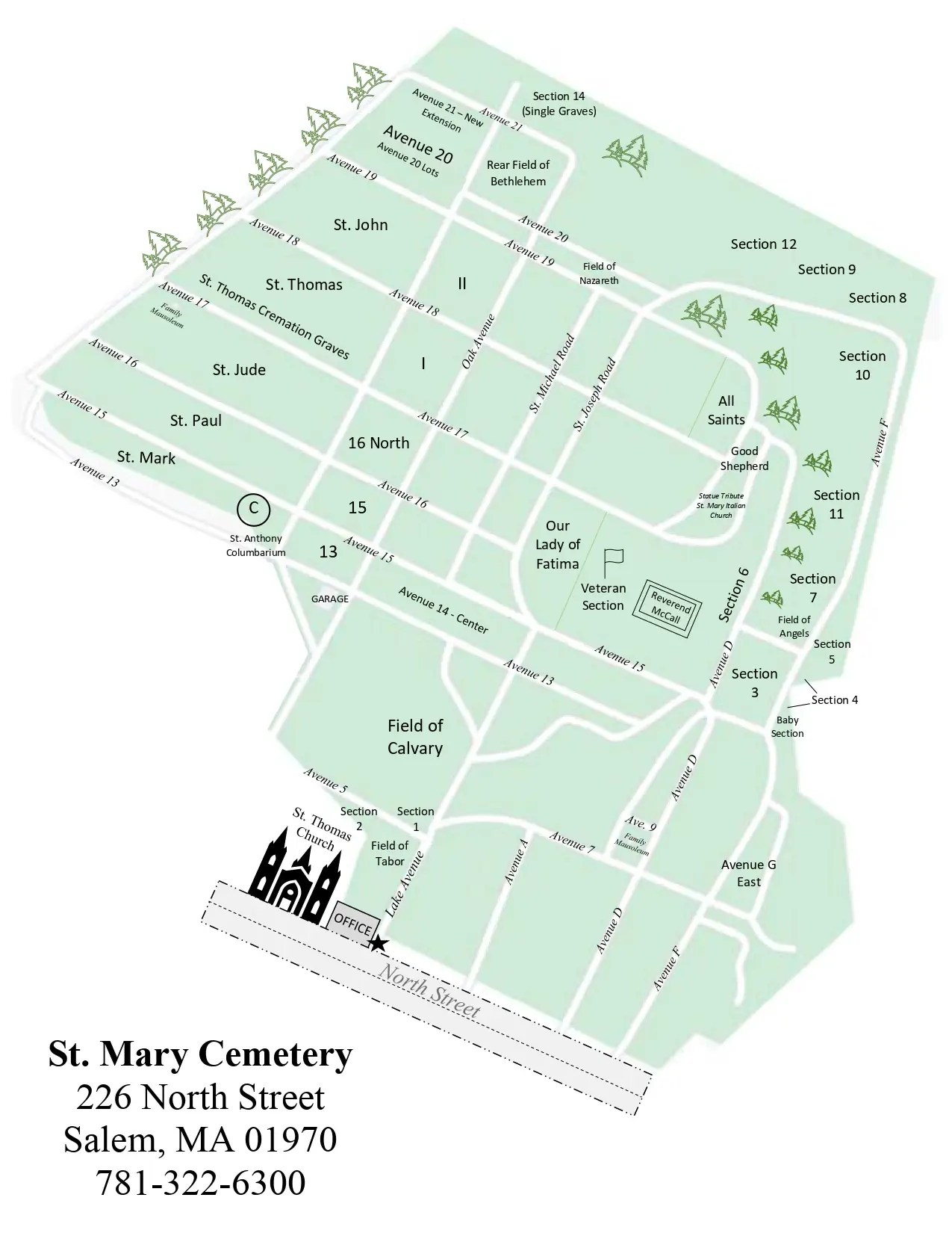 St. Mary Cemetery Salem Catholic Cemeteries Association