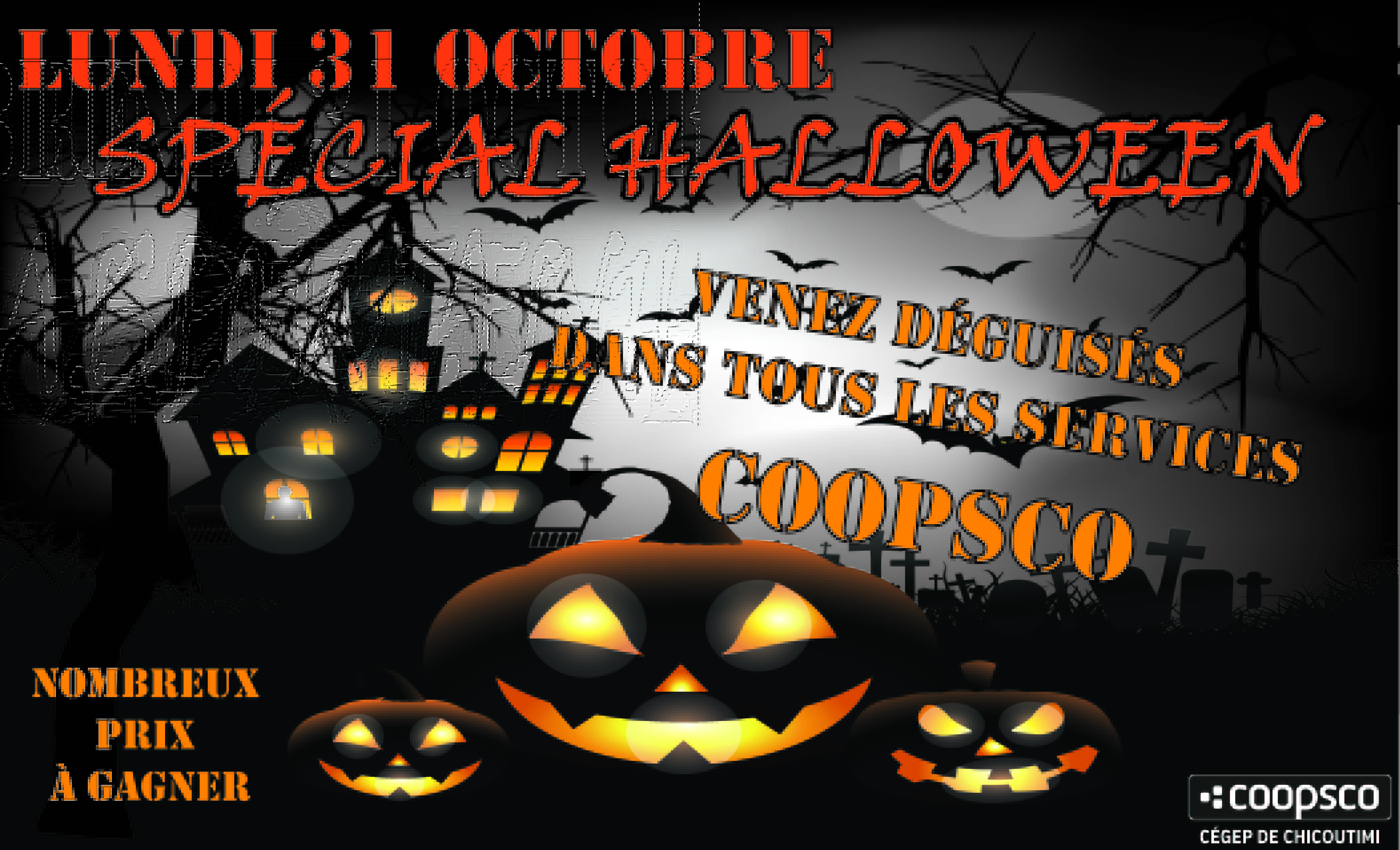 Halloween à la Coop Cégep de Chicoutimi