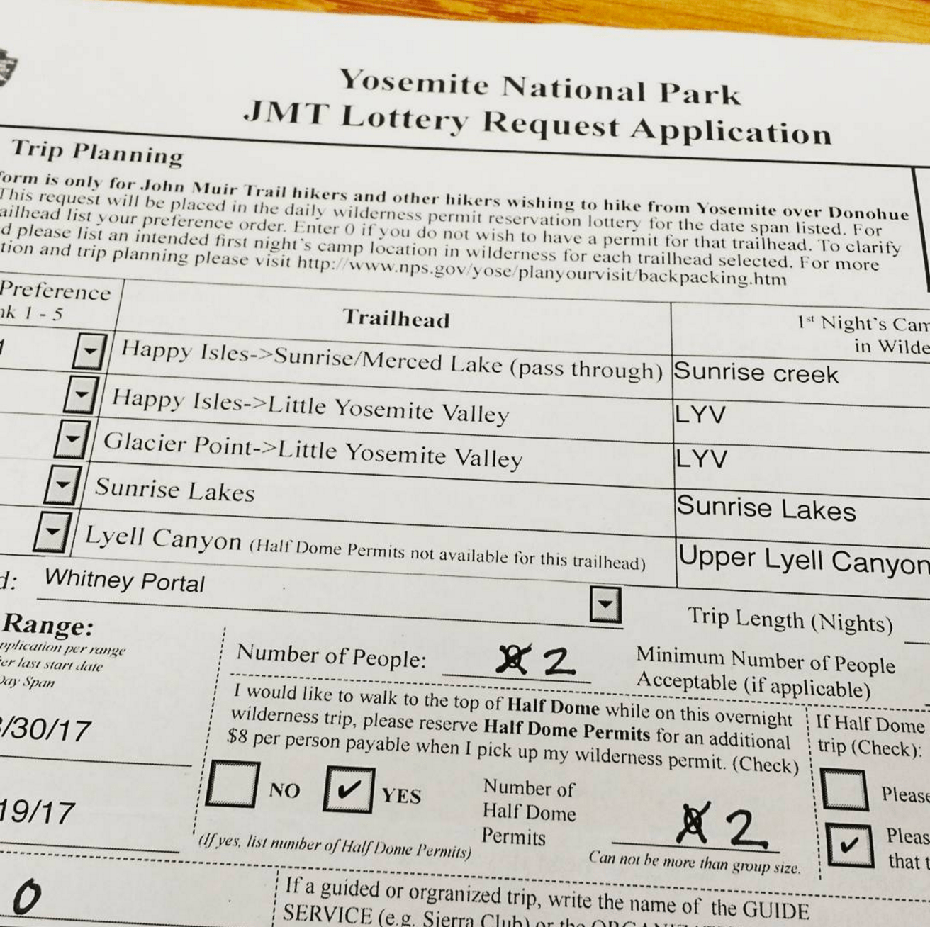 Getting a permit to hike the John Muir Trail (JMT) • C.C. Hikes
