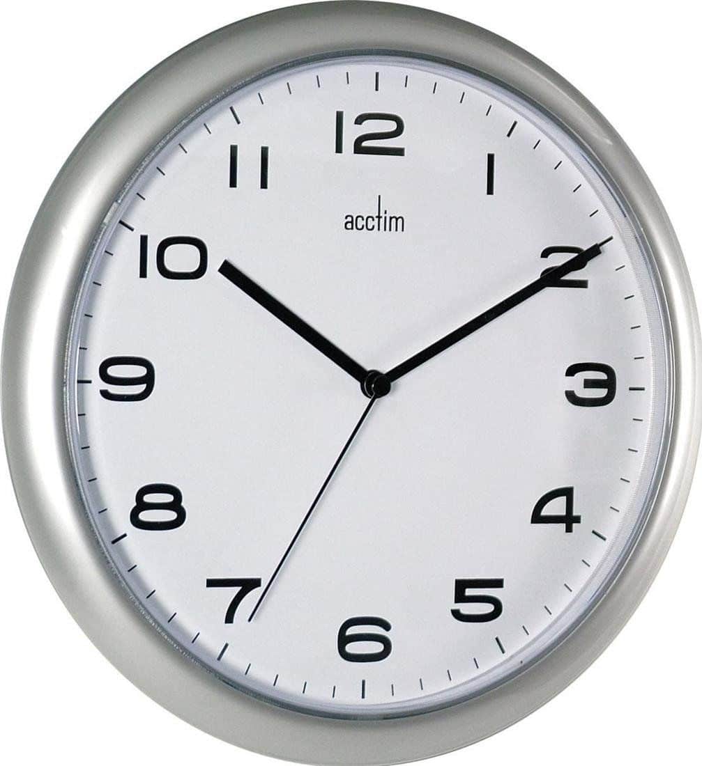 ACCTIM AYLESBURY SILVER WALL CLOCK C. Chircop Ltd. Malta