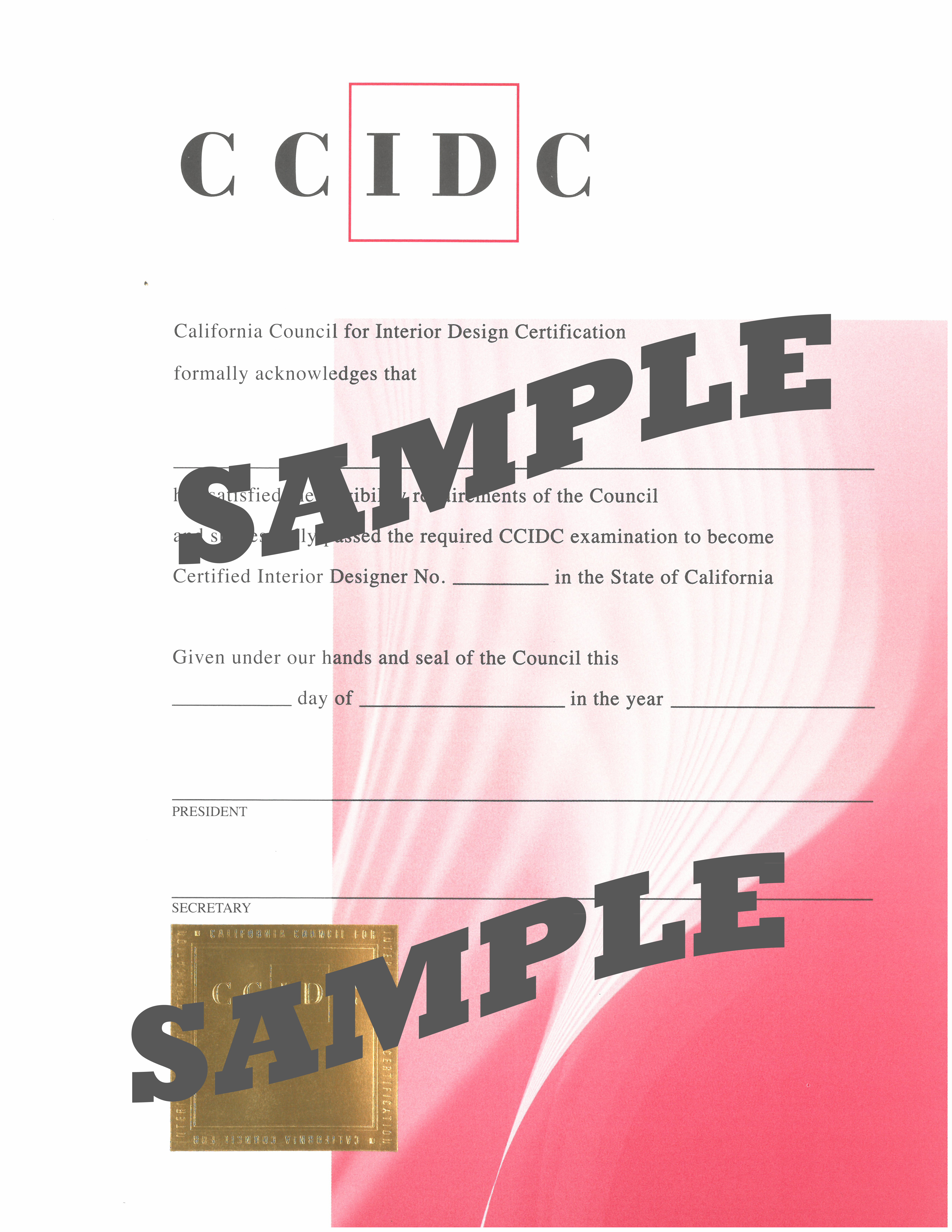 Replacement Certificate Ccidc Inc