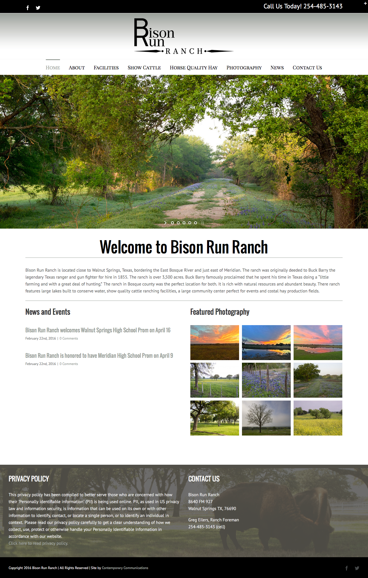 Bison Run Ranch Contemporary Communications, Inc.