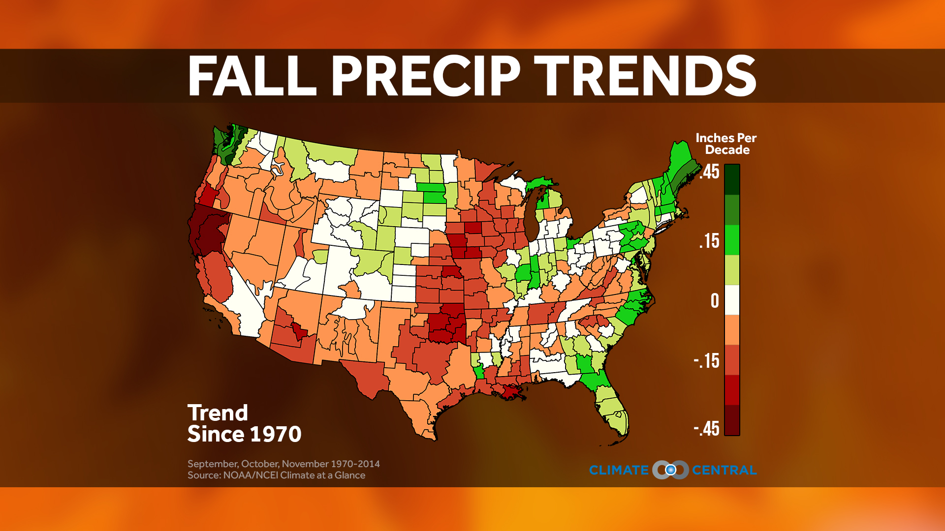Fall Temperature and Precipitation Trends Climate Central