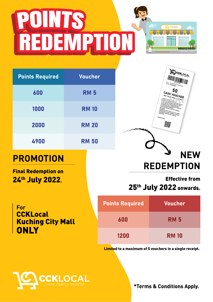 CCKLOCAL KUCHING New Member Points Redemption CCK Local