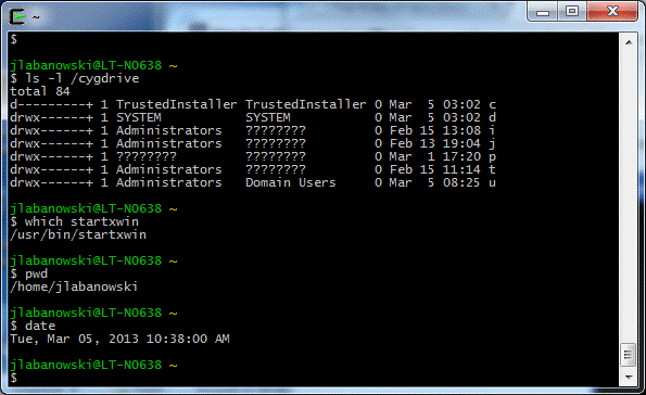 Cygwin Installation