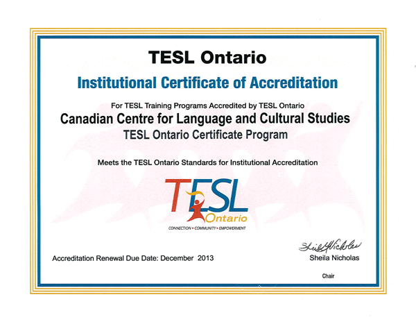 CCLCS provides TESL, LINC and IELTS courses in Toronto