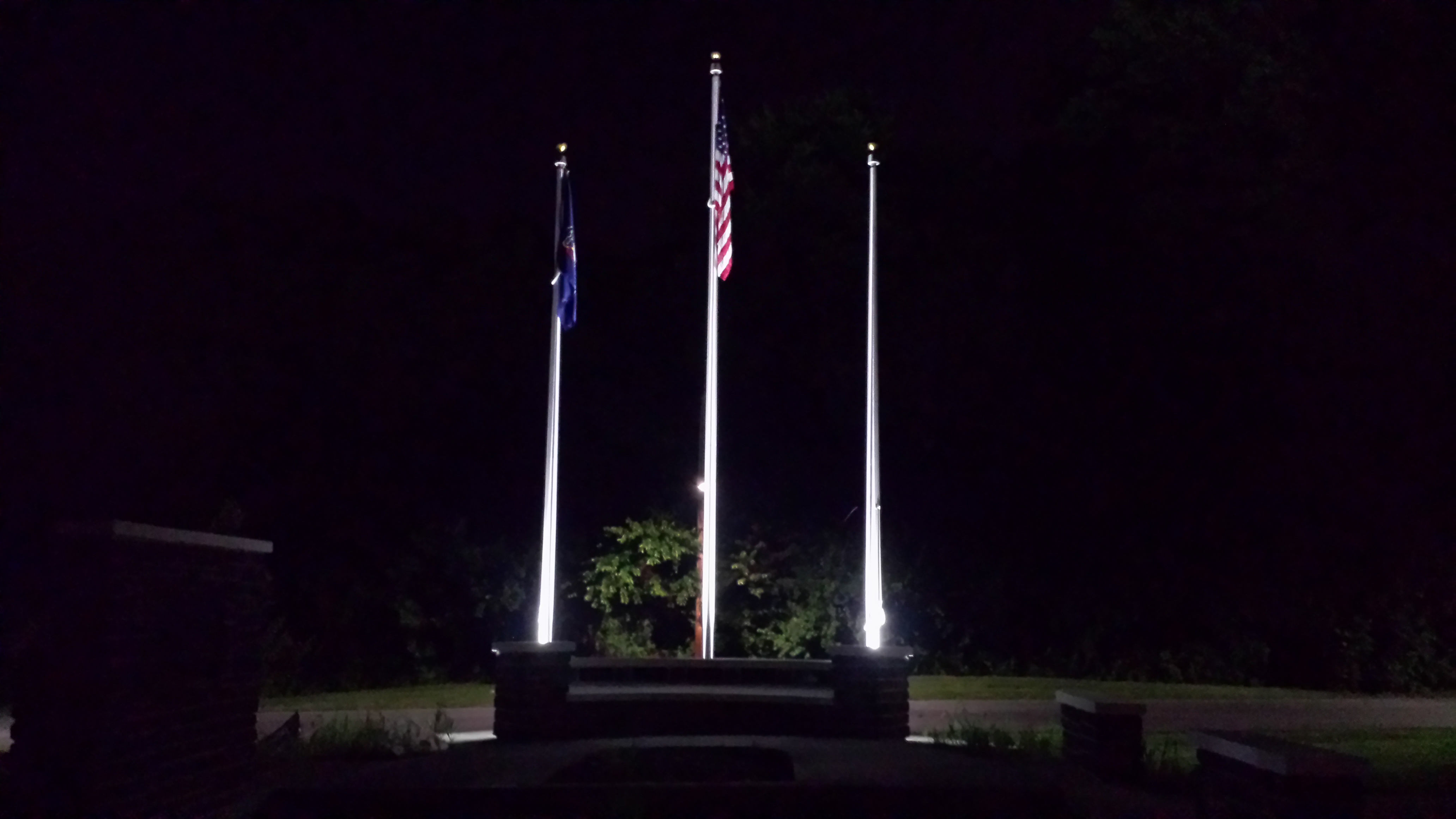 Lighted Flag Poles Installed Cumberland County Law Enforcement Memorial Foundation