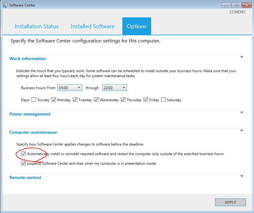 Script to set Automatically install or uninstall.. on ConfigMgr2012