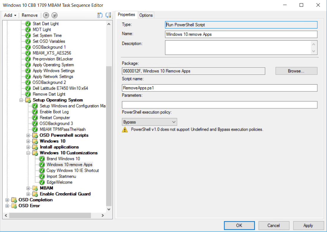 Windows 10 remove builtin apps script with multiple version support