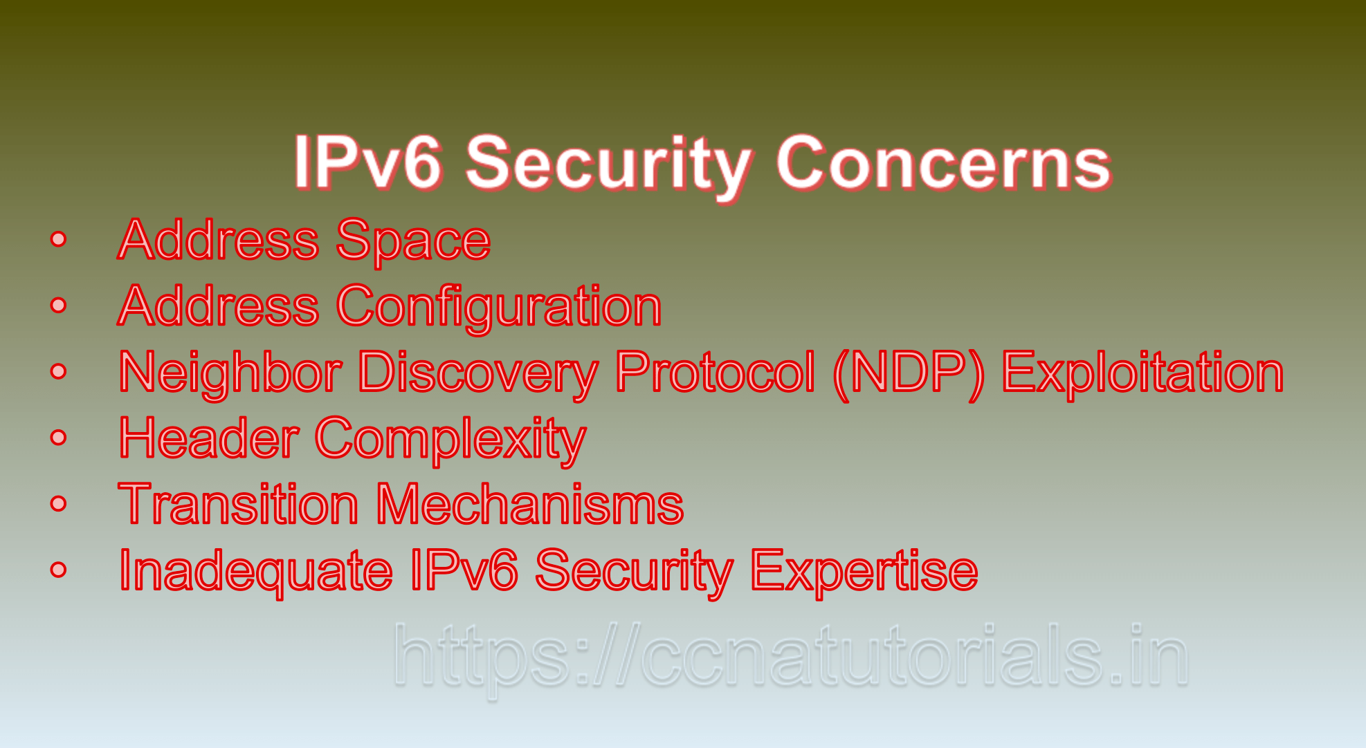 IPv6 Security Considerations - CCNA TUTORIALS