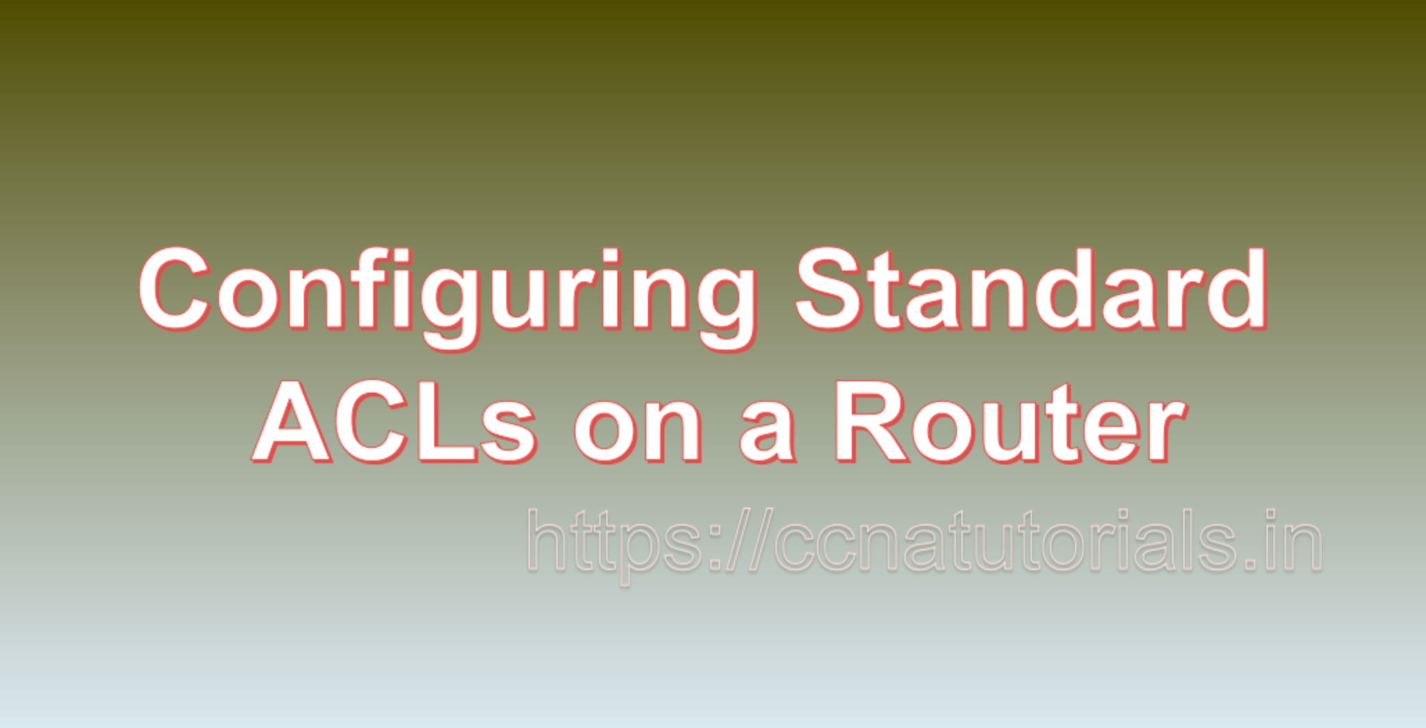 Configuring Standard ACLs on a Router in packet tracer CCNA TUTORIALS
