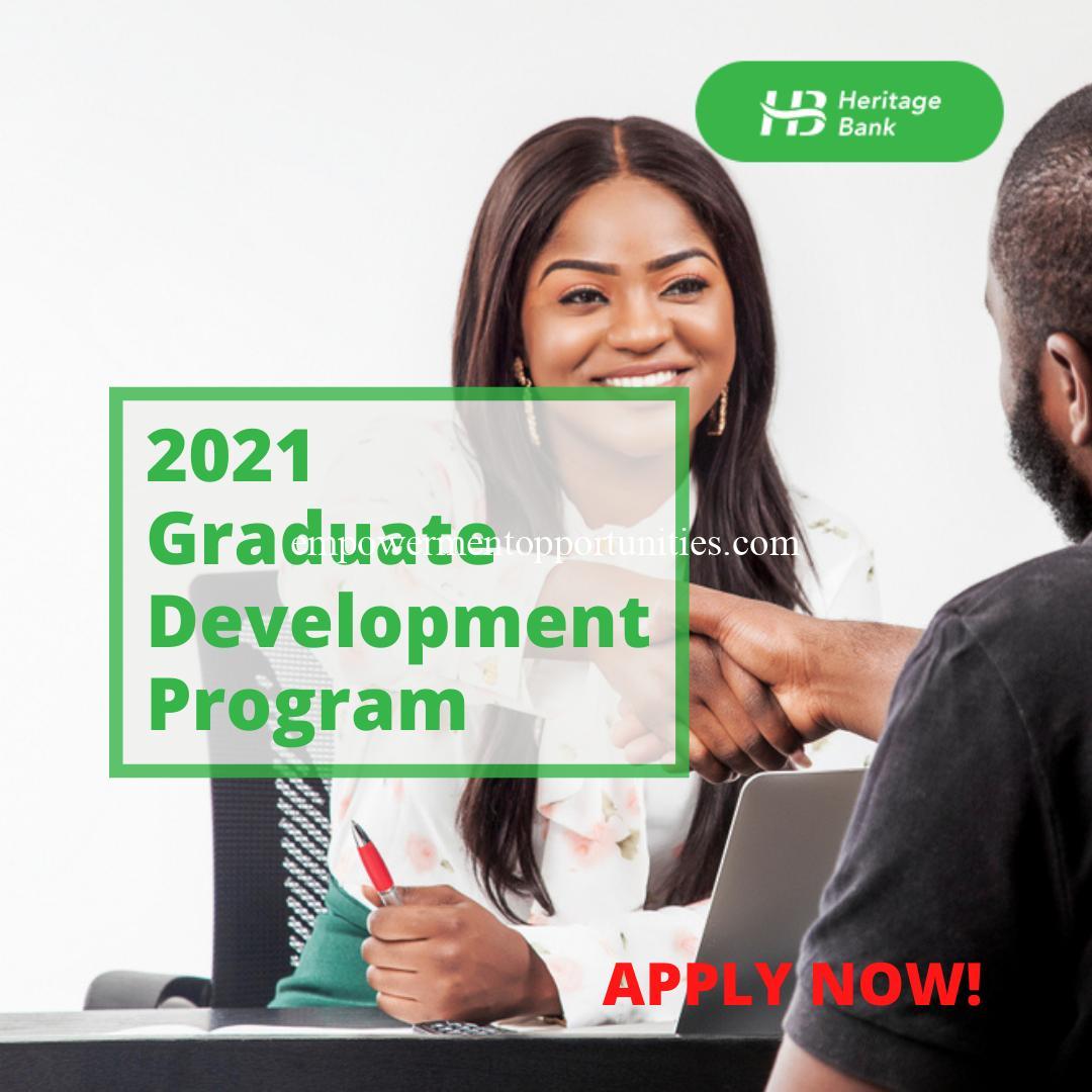 Vacancy Heritage Bank Plc Nationwide Graduate Trainee Programme 2021