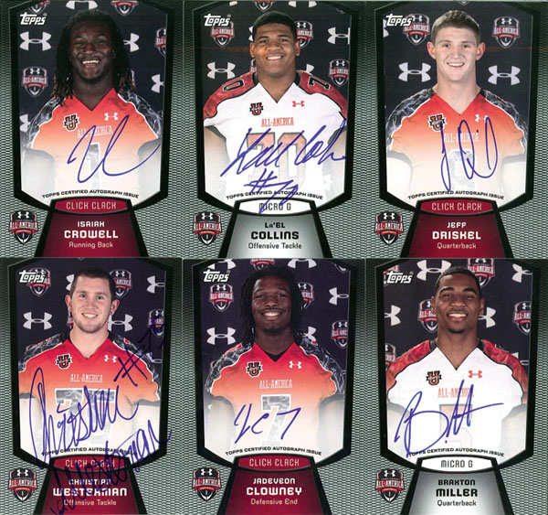 Topps Creates Exclusive Football Cards For Under Armour AllAmerican Game
