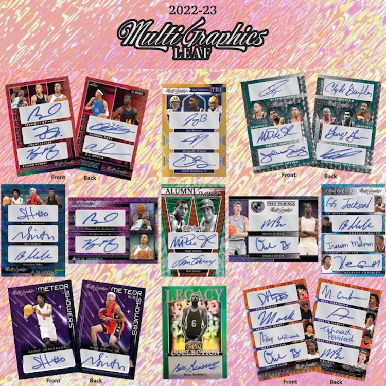 202223 Leaf MultiGraphics Basketball Checklist, Set Info, Boxes