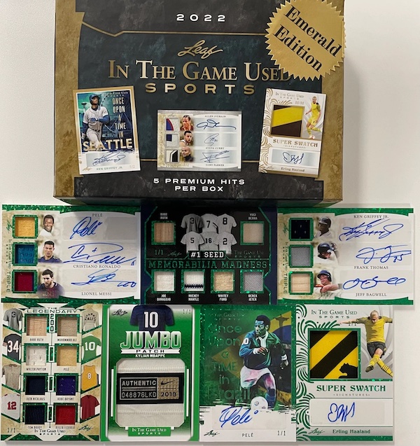 2022 Leaf In the Game Used Sports Checklist, Set Details, Boxes