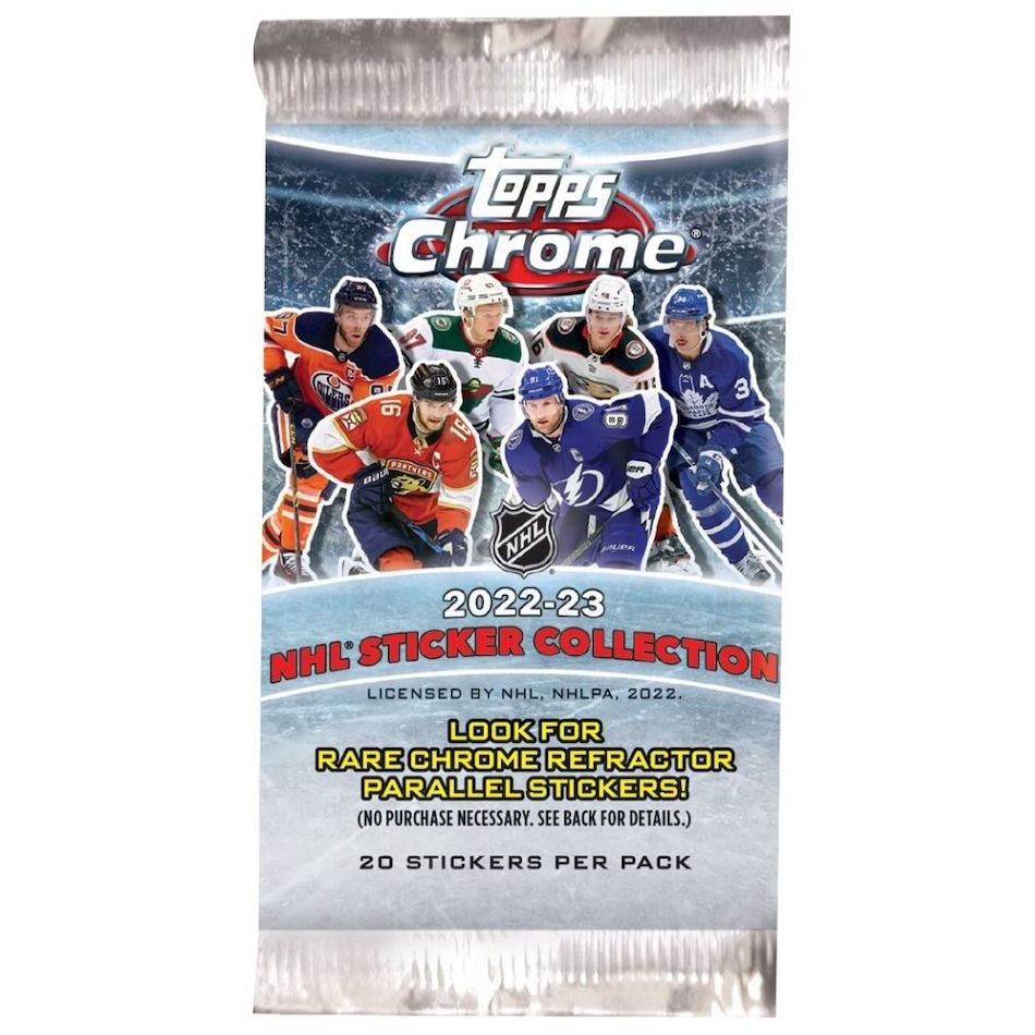 202223 Topps Chrome NHL Sticker Collection Checklist, Set Info