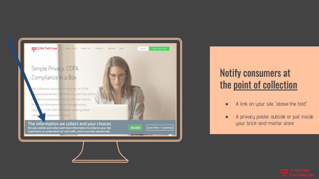 Slide 7 Consumer Notification • CCPA Free Training