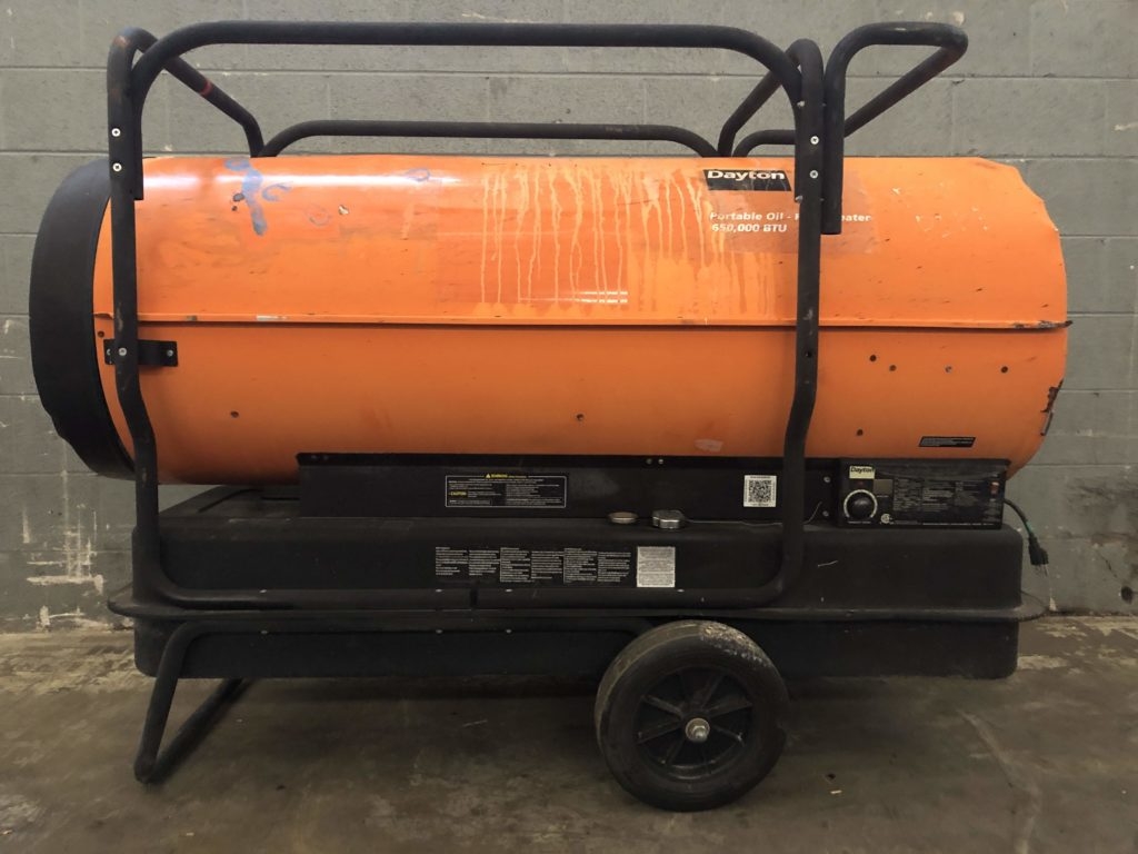 Dayton 4XA50G Portable Oil Fired Heater eBay