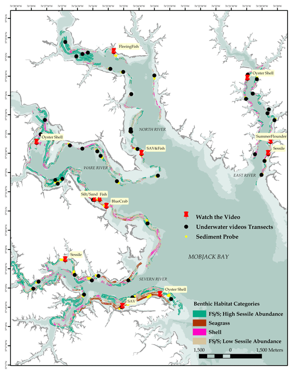 Mobjack Bay Spatial Data Map
