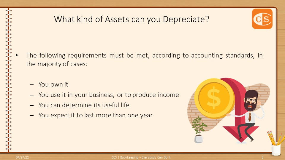 22 What kind of Assets can you Depreciate CCS