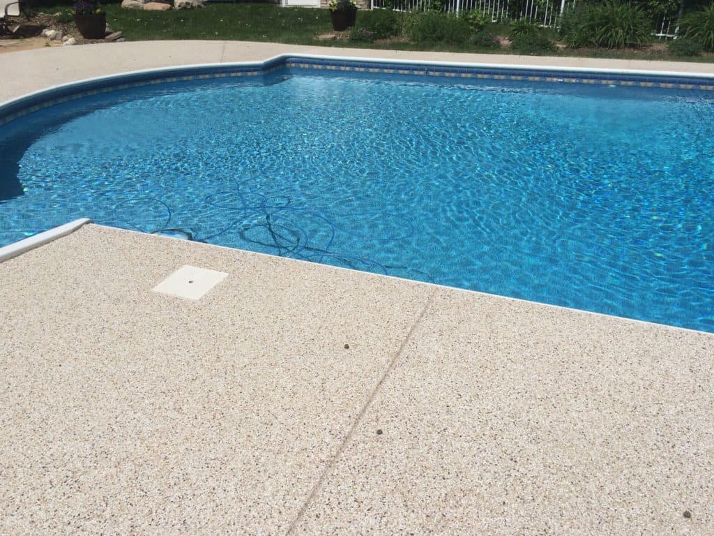 Outdoor Pool Deck Concrete Coating in Lakeville CCS MN