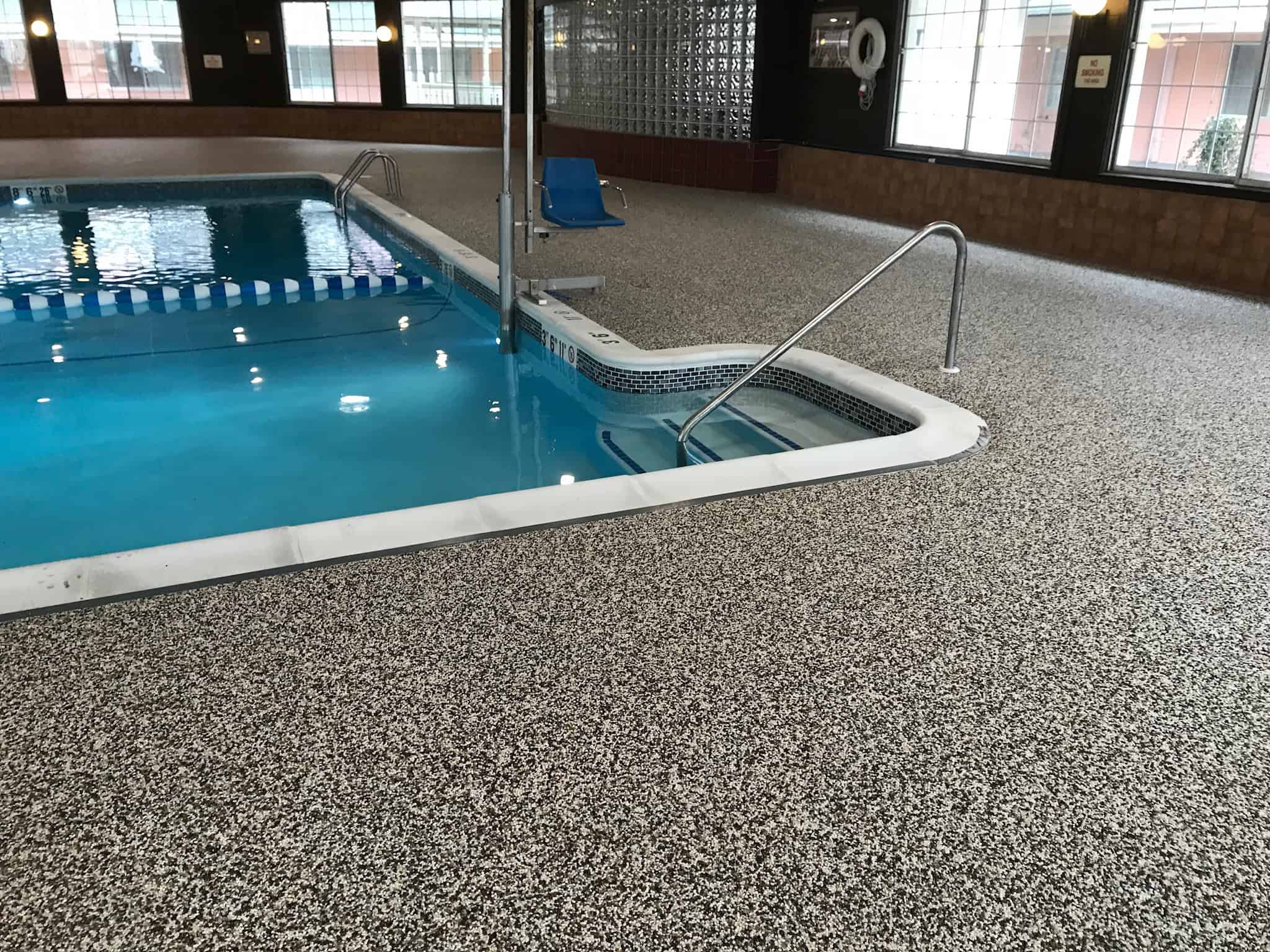 Indoor Motel Pool Deck Installation Minnesota CCS MN