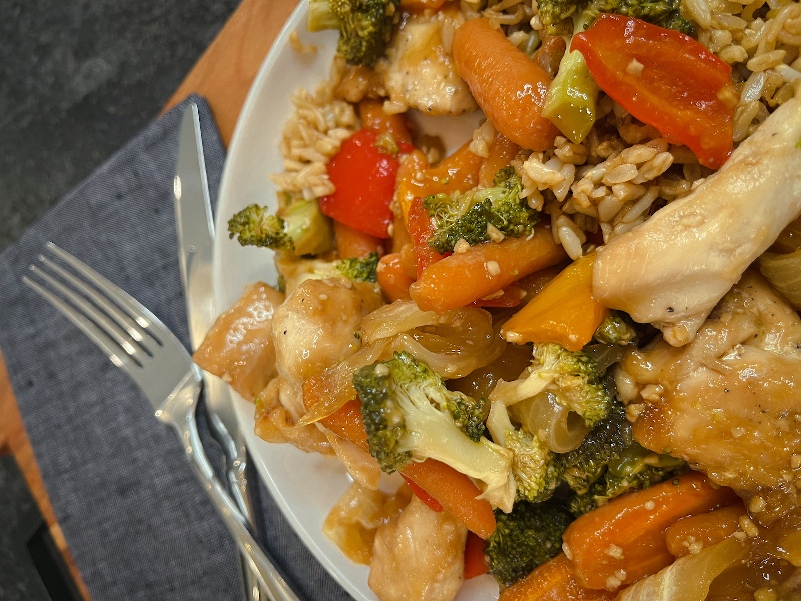 Bri’s Sheet Pan Honey Garlic Chicken & Veggies cc's kitchen