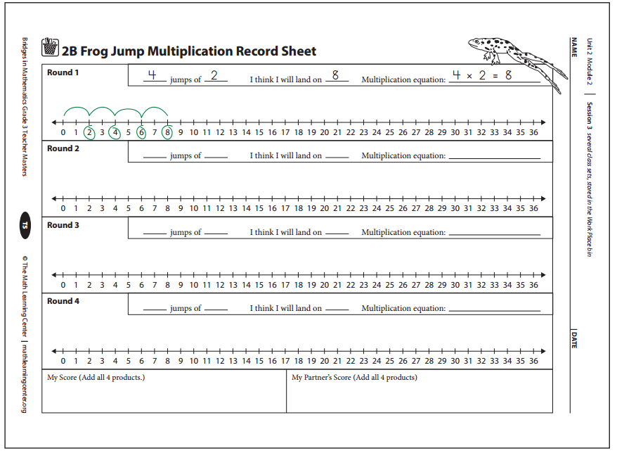 Bridges in Mathematics Grade 3 Student Book Unit 2 Module 2 Answer Key