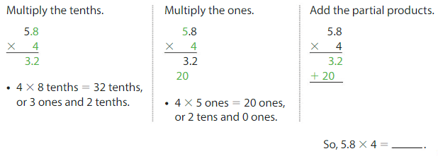 Big Ideas Math Answers Grade 5 Chapter 5 Multiply Decimals CCSS Math