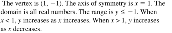 Big Ideas Math Algebra 1 Answers Chapter 8 Graphing Quadratic Functions