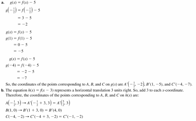 Big Ideas Math Algebra 1 Answers Chapter 3 Graphing Linear Functions
